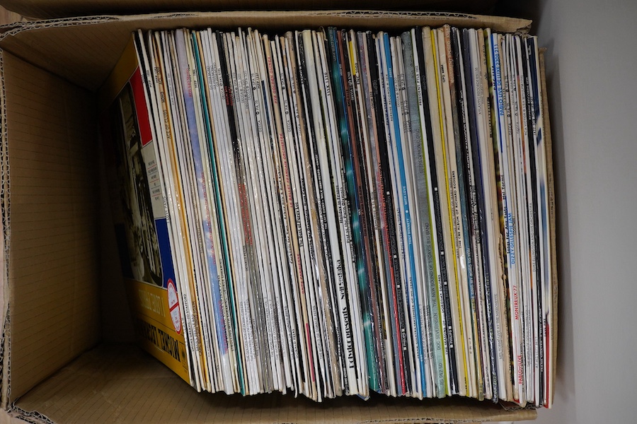 A large collection of LPs and CD box sets, artists include; Frank Sinatra, Tony Bennett, Pavarotti, Tom Jones, Donald Pears, Peggy Lee, Neil Sedaka, Shirley Bassey, Diana Washington, Barbra Streisand, etc. Condition - fa